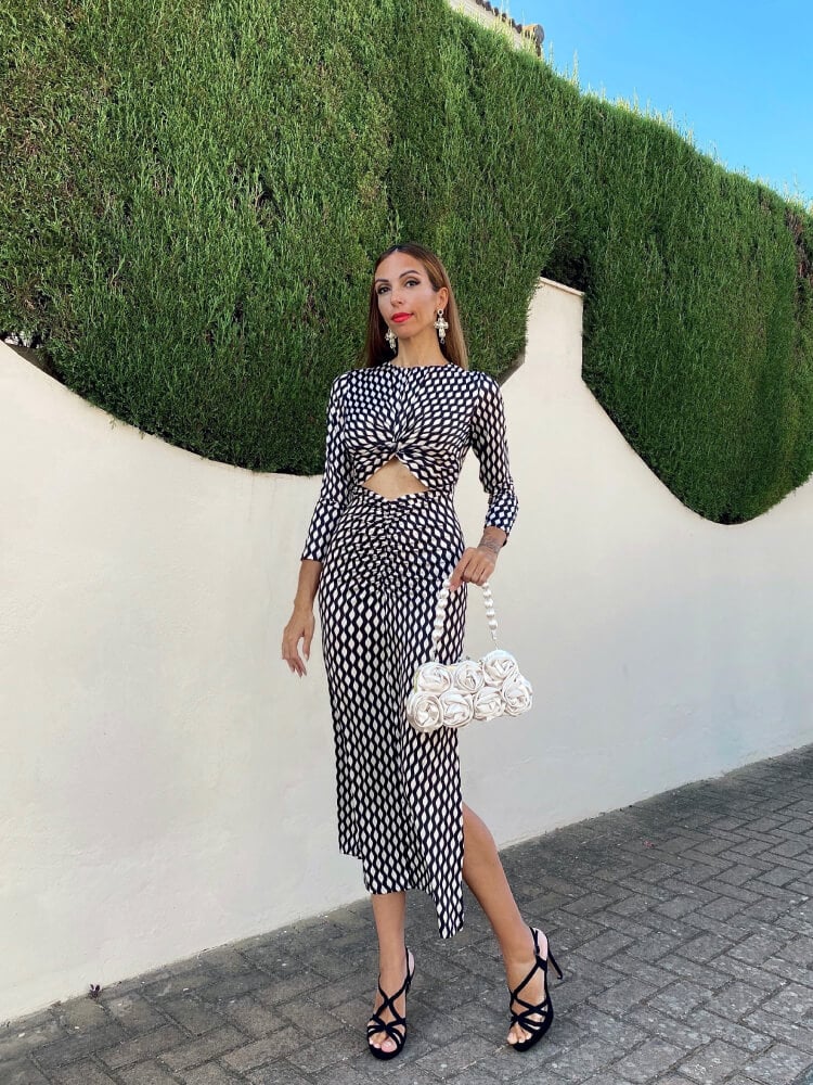 Vestido ajustado de fiesta low cost