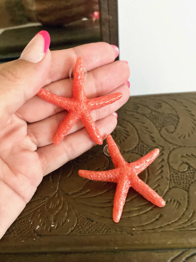 Pendientes con forma de estrella de mar
