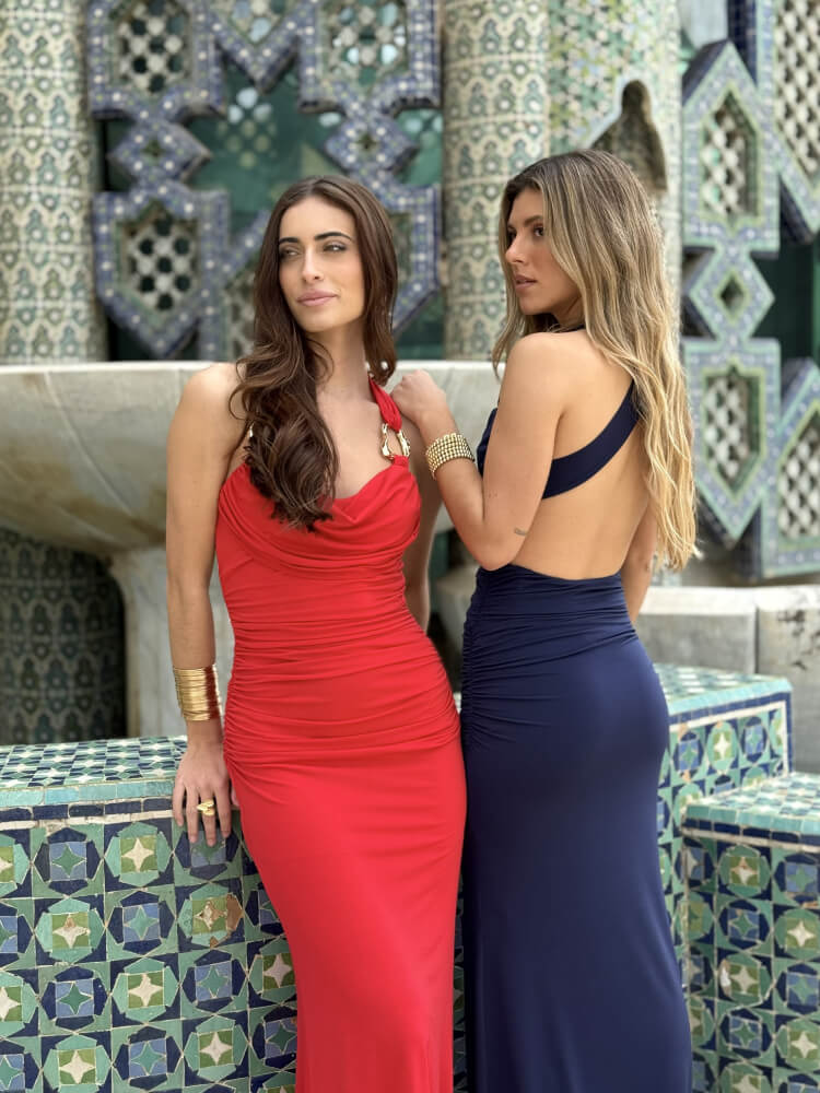 Vestido rojo de fiesta low cost