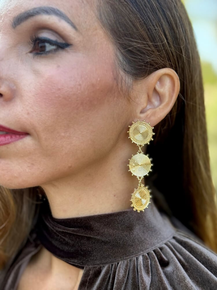 Pendientes Dorados Geométricos