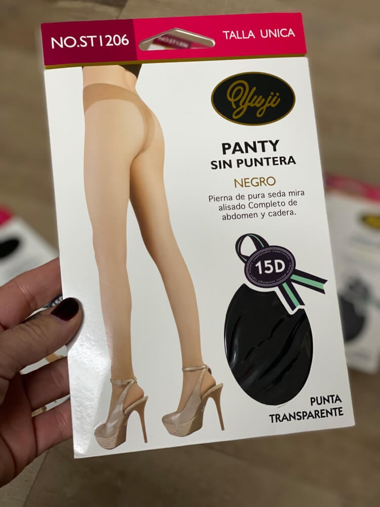 Pantys Sin Puntera 15D Tejido Fino