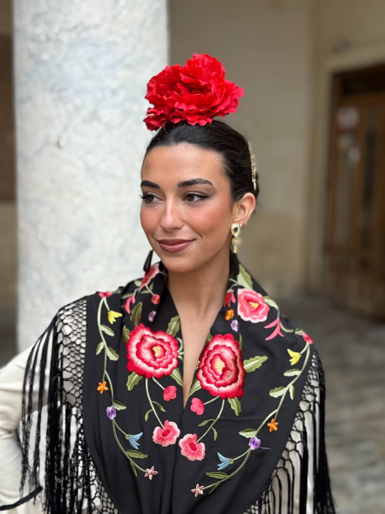 Flor Peonía Roja