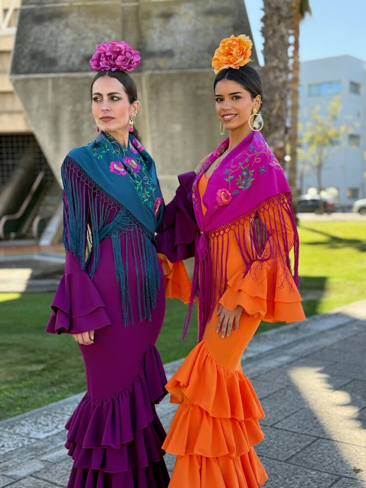 Traje De Flamenca Manga Larga