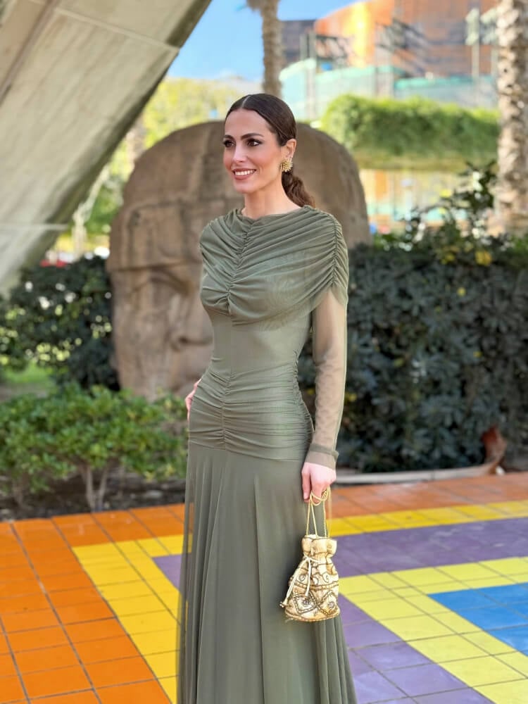 Vestido Verde Largo Invitada Boda