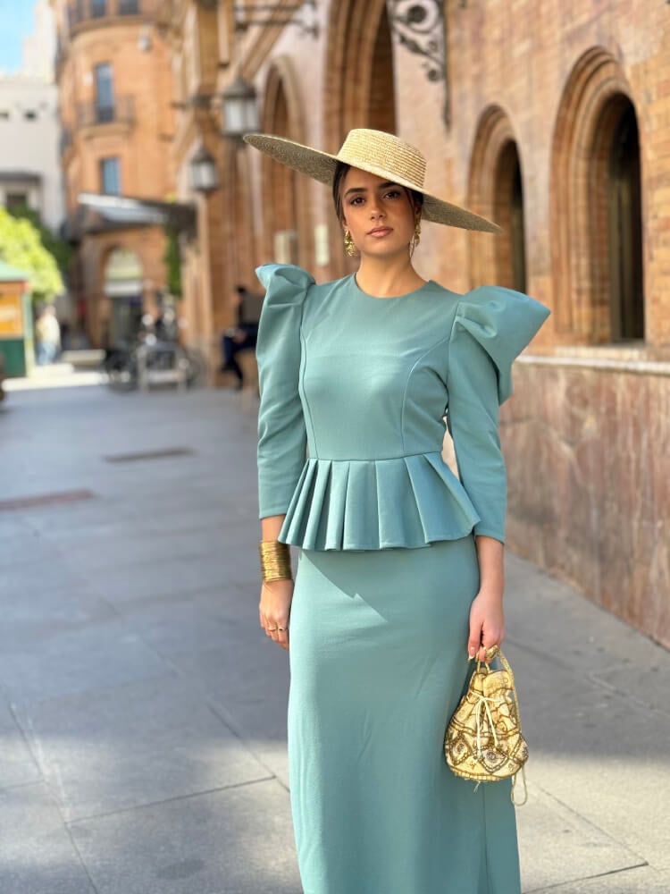 Vestido verde elegante
