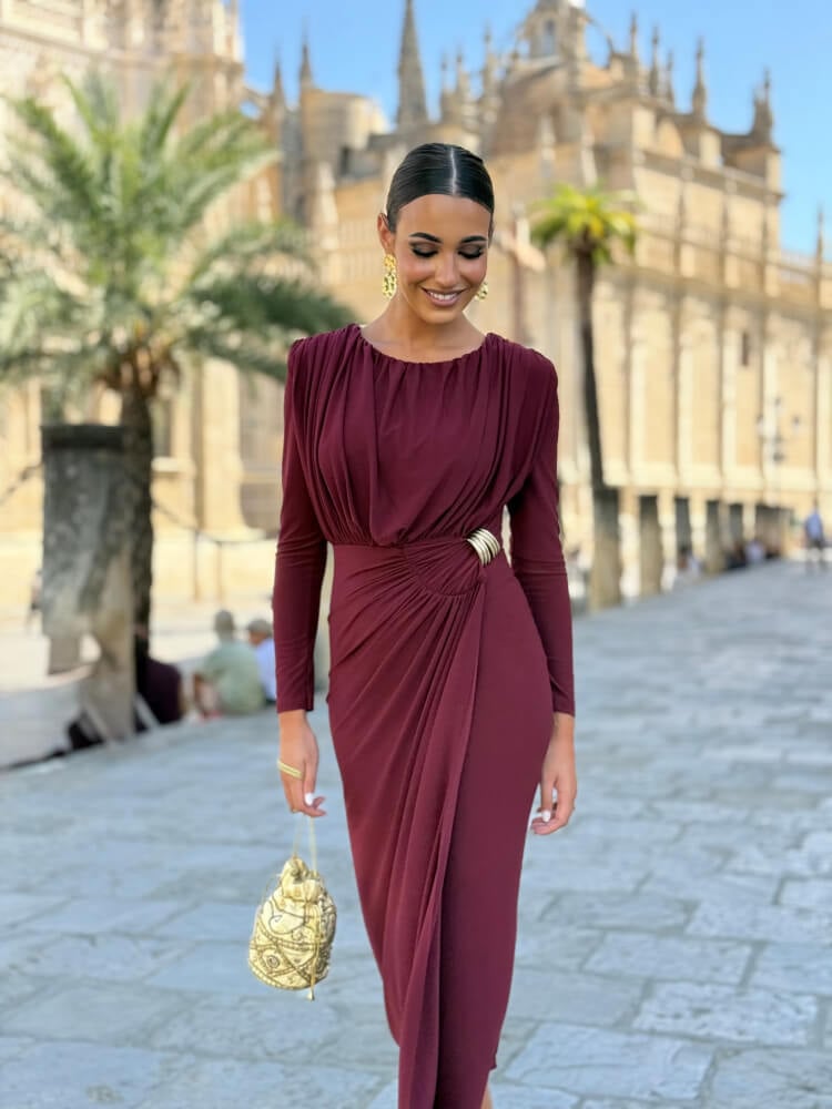 Vestido Catia vino